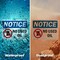 Signmission No Used Oil, 5 in W x Rectangle, Vinyl Decal OS-2PACK-NS-D-35-L-16217 - alternate 2